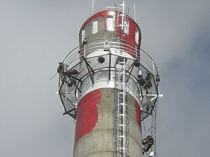 煙囪刷色環(huán)